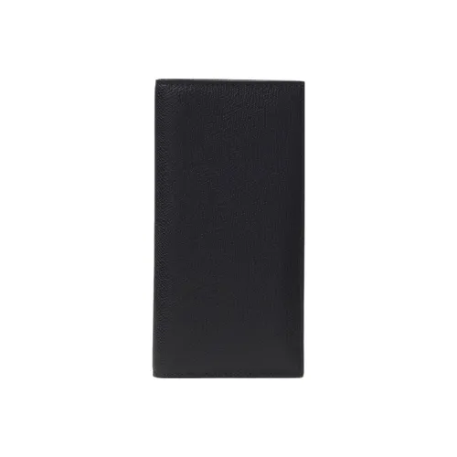 Valextra Calfskin Card Holder Wallet Women's Black