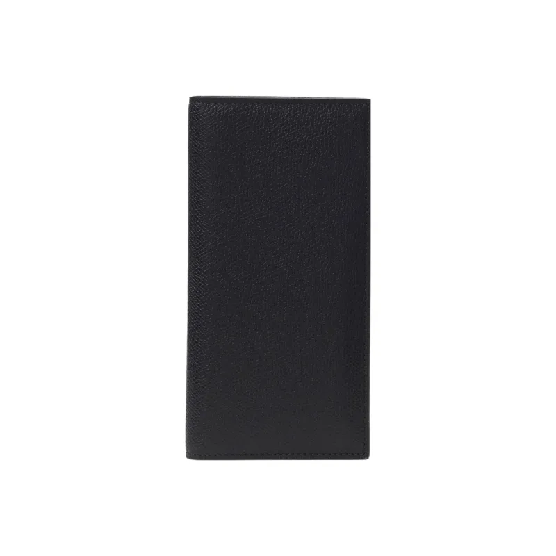 Valextra Calfskin Card Holder Wallet Women's Black-0