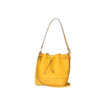 MICHAEL KORS Trista Cow Leather Bucket Bags Handbag Crossbody Bag Medium Size Women's Yellow