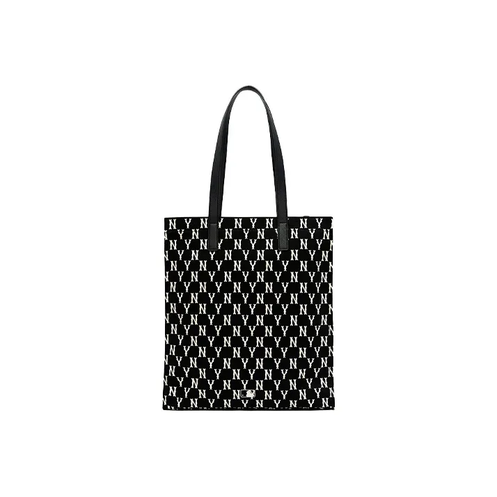 MLB Monogram Collection Polyester Combo Bag Tote Bag Shopping Bag Shoulder Bags Handbags Regular Women's Black-3