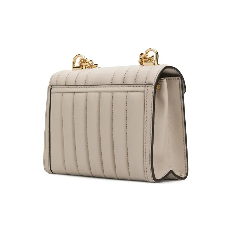 MICHAEL KORS Whitney Sheepskin Envelope Bag, Shoulder Bag, Crossbody Bag Trumpets Women's Cream-1