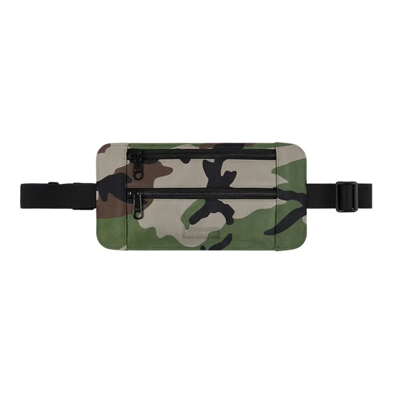 Supreme SS19SS19 Leather Dual Purpose Bag, Shoulder Bag, Fanny Pack Regular Unisex Camouflage-0