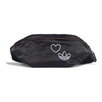 Adidas Originals Polyamide Crossbody Bag, Sling Bag, Fanny Pack Women's Black