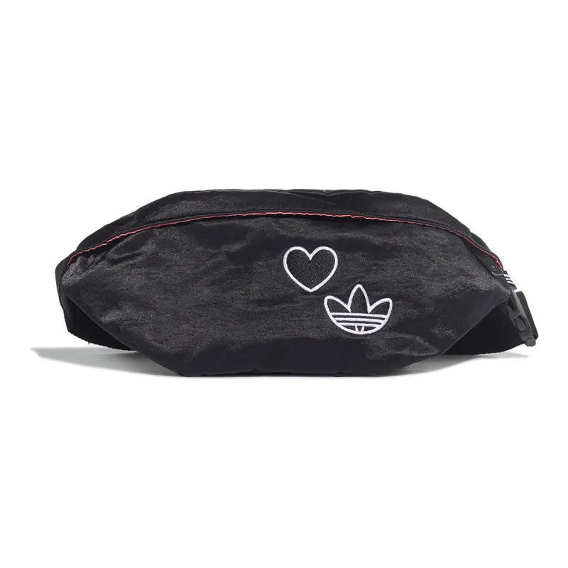 Adidas Originals Polyamide Crossbody Bag, Sling Bag, Fanny Pack Women's Black-0