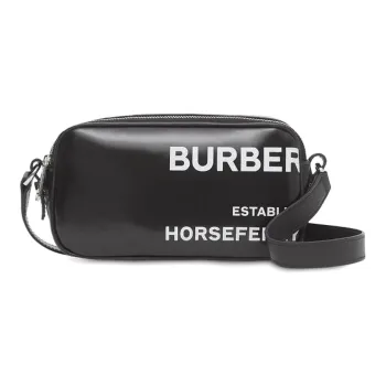 Burberry Polyurethane Camera Bag Shoulder Bag Crossbody Bag Mini Women's Black