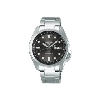 SEIKO Automatic Mechanical Movement Stainless Steel Strap Watch Men's Watches Black Dial SRPE51K1