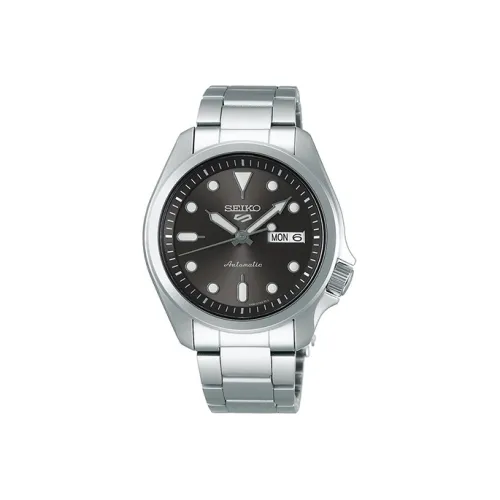 SEIKO Automatic Mechanical Movement Stainless Steel Strap Watch Men's Watch Black Dial SRPE51K1