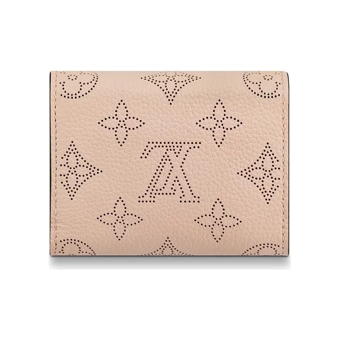 LOUIS VUITTON Calfskin Wallet Women's Pink-3