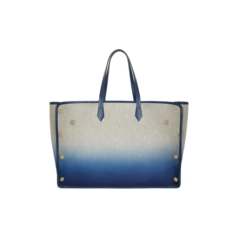 GIVENCHY Bond Cow Leather Tote Bag Shopping Bag Handbag Large Size Women's Gradient Blue-2