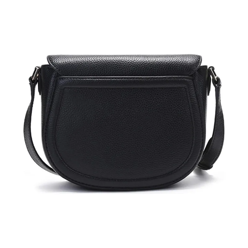 Kate Spade Knott Cow Leather Saddle Bag Crossbody Shoulder Bag Medium Size Women's Black-3