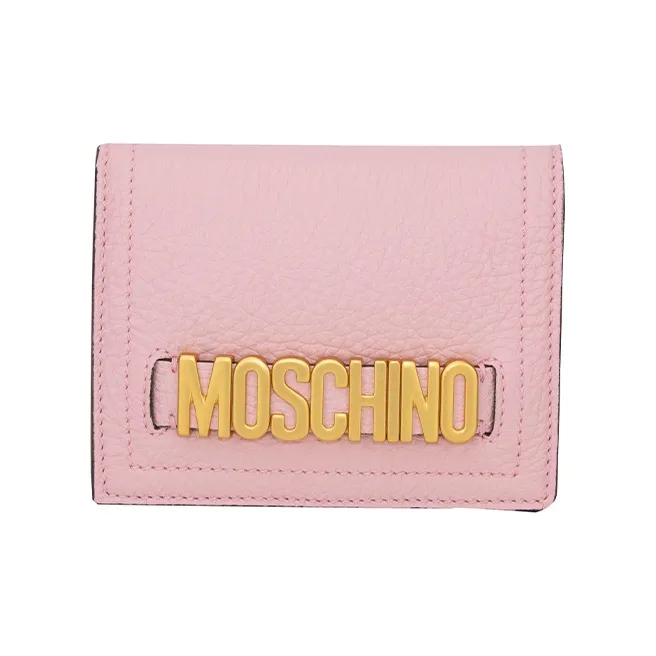 MOSCHINO Leather Wallet Women's Pink-0