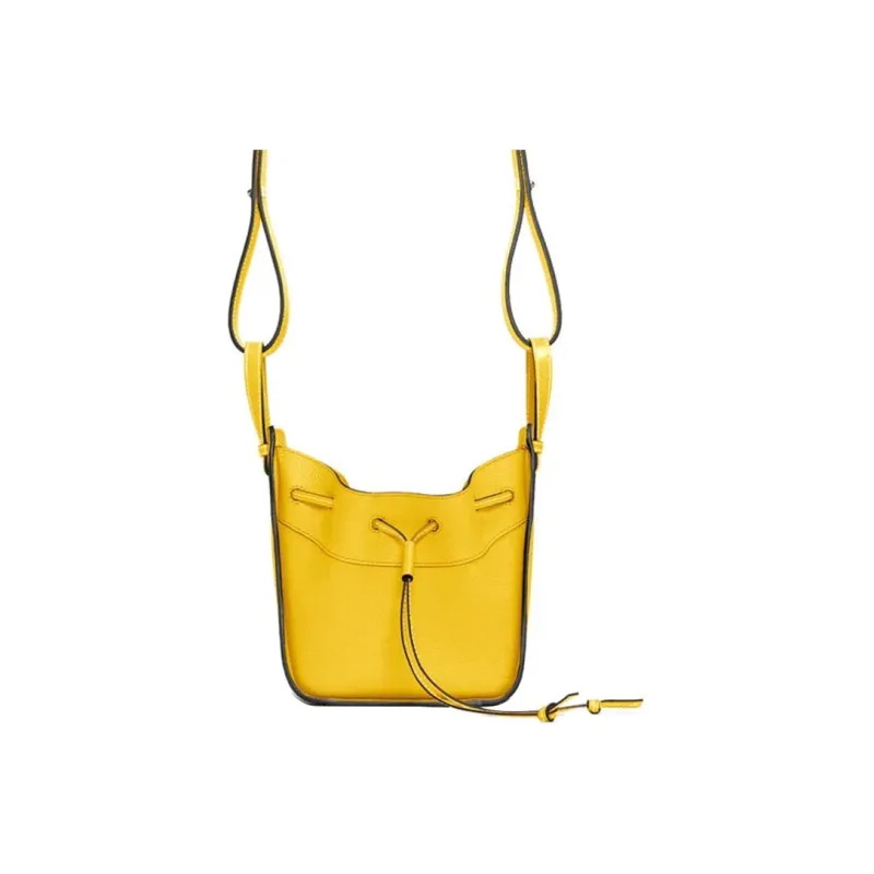 LOEWE Hammock Soft Grain Calfskin Hammock Bag, Handbag, Shoulder Bag, Crossbody Bag Mini Women's Yellow-1