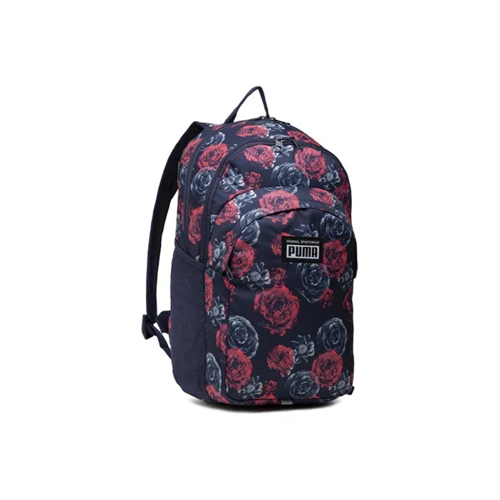 PUMA Polyester Backpack Regular Unisex Navy Blue/Red-1