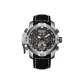 White Case Black Dial Orange Hands Black Strap