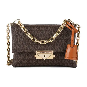 MICHAEL KORS Cece Leather Crossbody Bag Shoulder Bag Women's Brown/Oak Fruit Brown