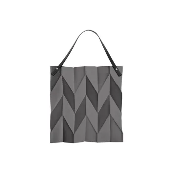ISSEY MIYAKE Iittala Collaboration Polyester Tote Bag Shopping Bag Handbag Shoulder Bag Small Size Women's Gray
