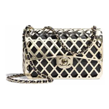 CHANEL Lambskin Evening Bag, Shoulder Bag, Crossbody Bag Regular Women's Gold
