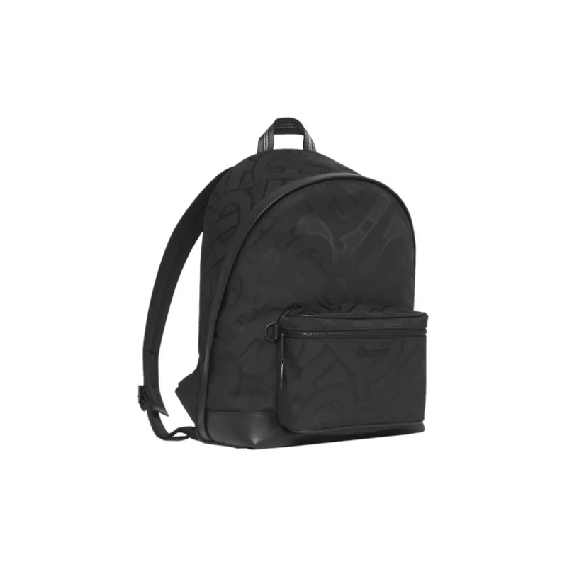 Burberry Leather Backpack Men's Black-1