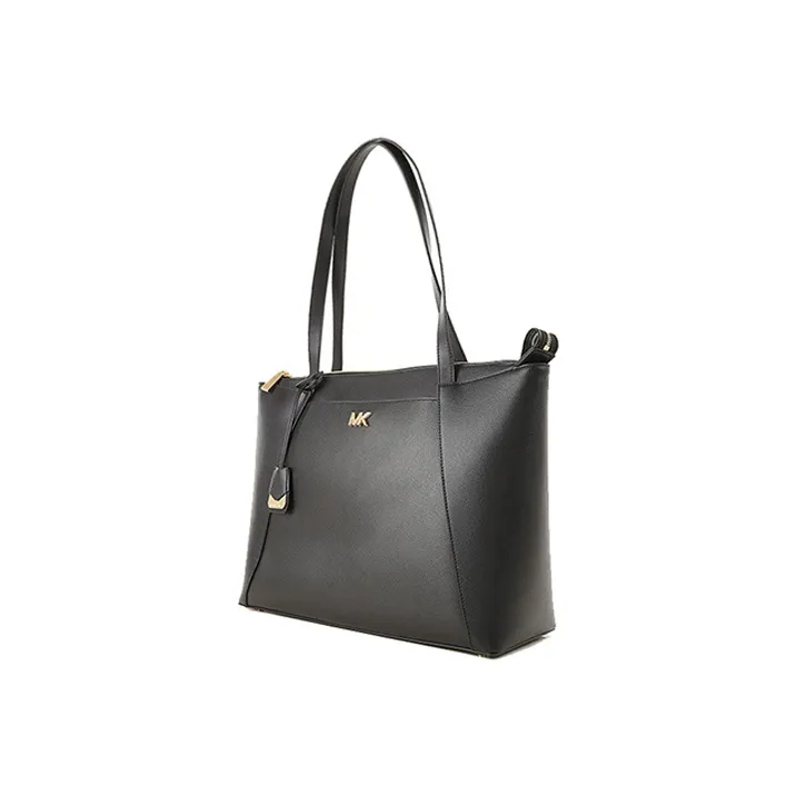 MICHAEL KORS Maddie Leather Totes Handbag Shoulder Bag Large Size Women's Black-1