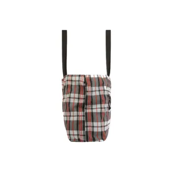 Balenciaga Recycled Nylon Tote Bag Shopping Bag Handbag Unisex Black/Red/White Plaid