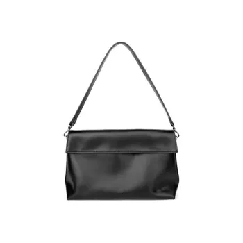 INJOYLIFE Soft Leather Crossbody Bags Shoulder Bags Medium Size Women's Black