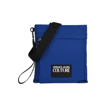VERSACE JEANS COUTURE Polyurethane Handbag Shoulder Bag Crossbody Bag Men's Royal Blue