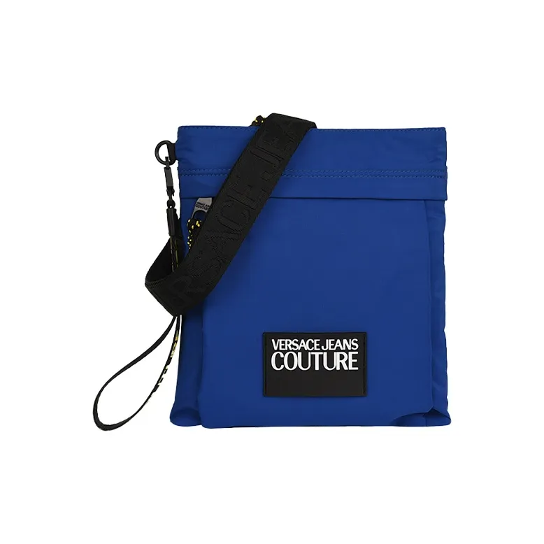 VERSACE JEANS COUTURE Polyurethane Handbag Shoulder Bag Crossbody Bag Men's Royal Blue-0