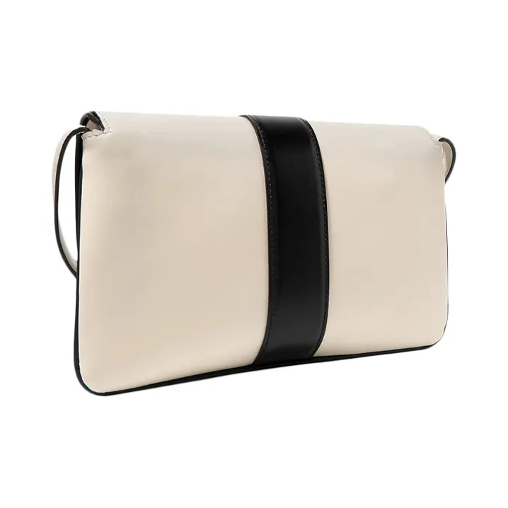 GUCCI Arli Cow Leather Shoulder Bag Crossbody Bag Small Size Women's White/Black-3