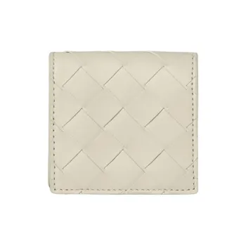 Bottega Veneta Leather Coin Purse Men's White
