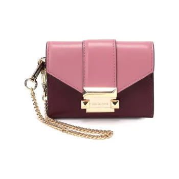 MICHAEL KORS MICHAEL KORS Handbag Collection Whitney Leather Wallets Clutches Mini Women's Burgundy
