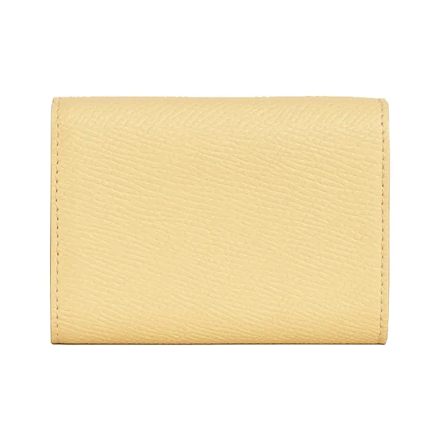 CELINE Grain Calfskin Wallet Women's Chick Yellow-2