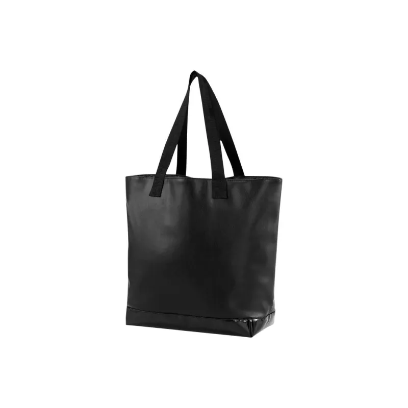 PUMA Artificial Leather Tote Bag Shopping Bag Shoulder Bag Handbag Regular Women's Black Gold-1