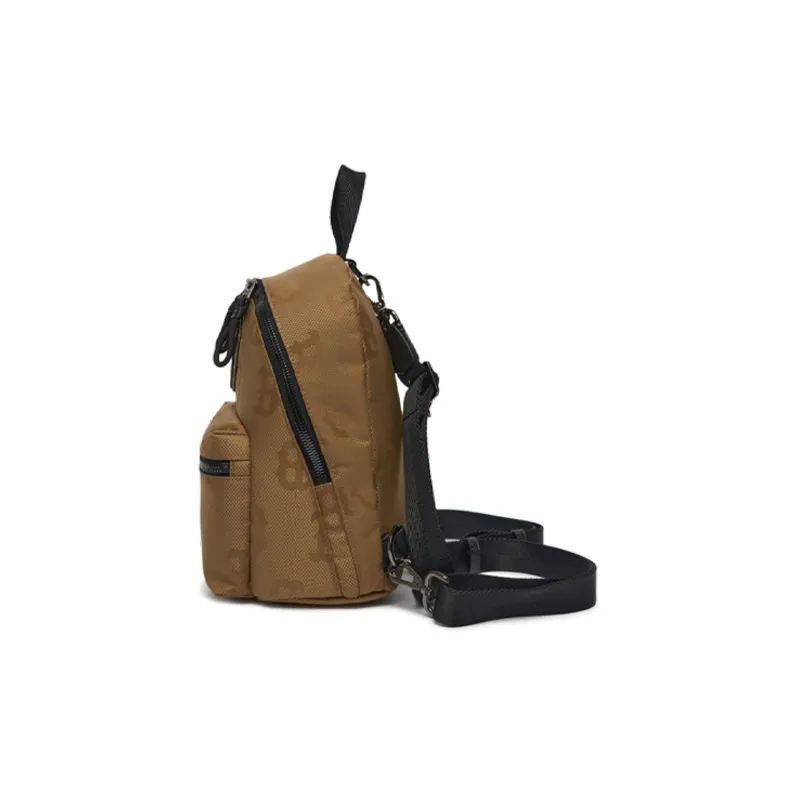 MLB Nylon Fabric Combo Bag, Backpack Regular Unisex Coffee-2