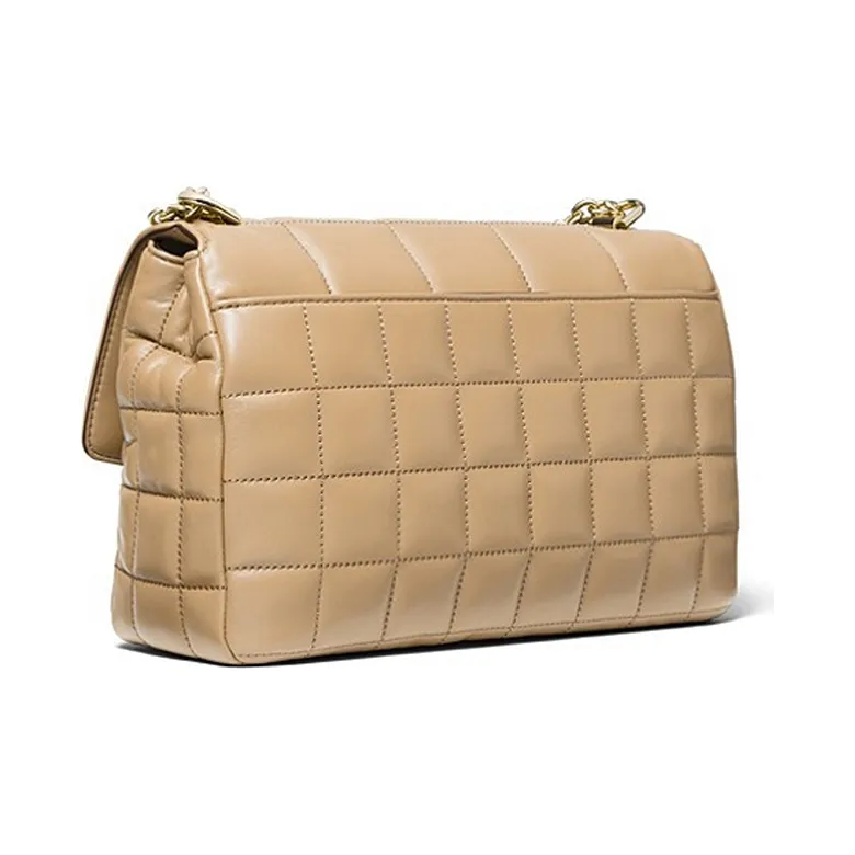 MICHAEL KORS Soho Sheepskin Shoulder Bag, Crossbody Bag Extra Large Women's Camel-1