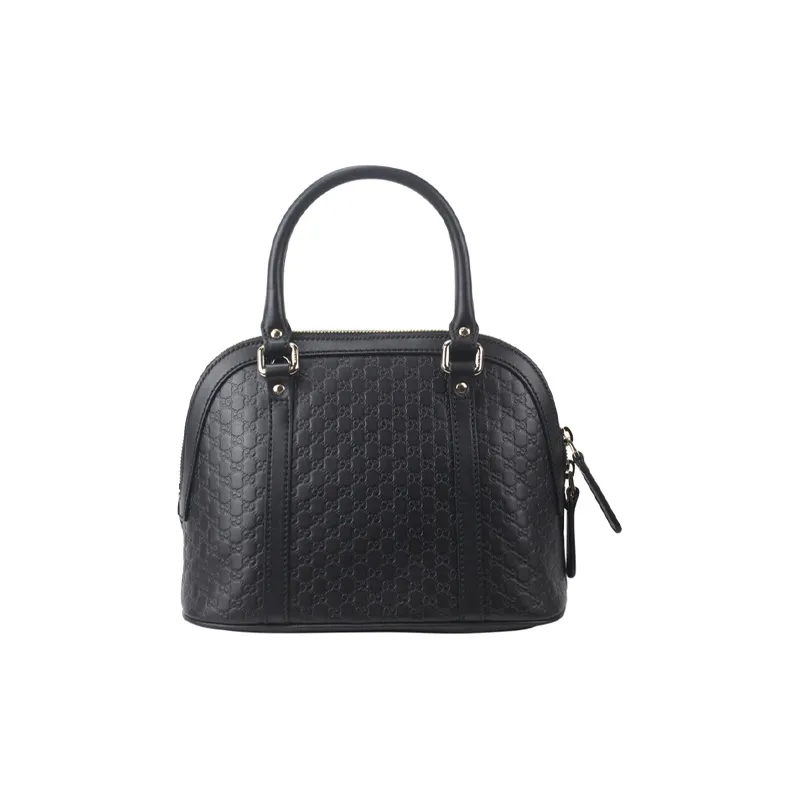 GUCCI Dome Shoulder Bag Medium GUCCIssima Black-2