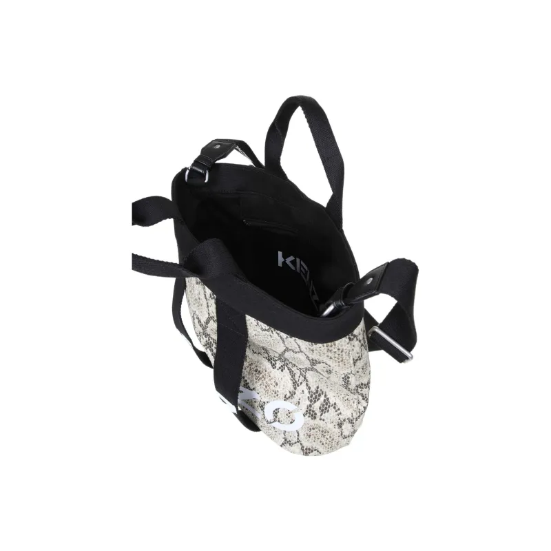 KENZO Recycled Cotton Tote Bag Shopping Bag Shoulder Bag Crossbody Bag Handbag Small Size Women's White-3
