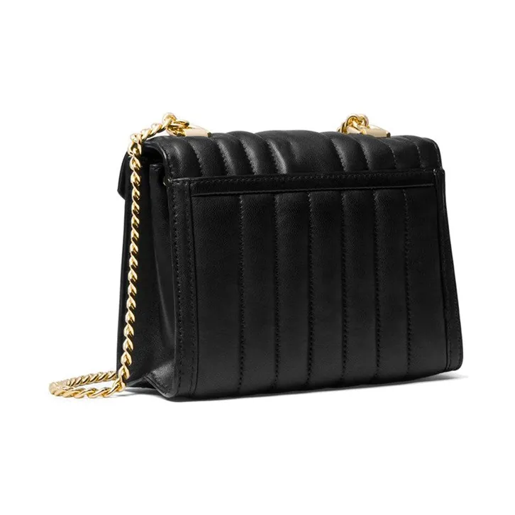 MICHAEL KORS Whitney Sheepskin Envelope Bag, Shoulder Bag, Crossbody Bag Trumpets Women's Pure Black-2