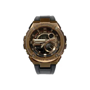 CASIO Men G STEEL Series Gold Watch GST 210B 4A
