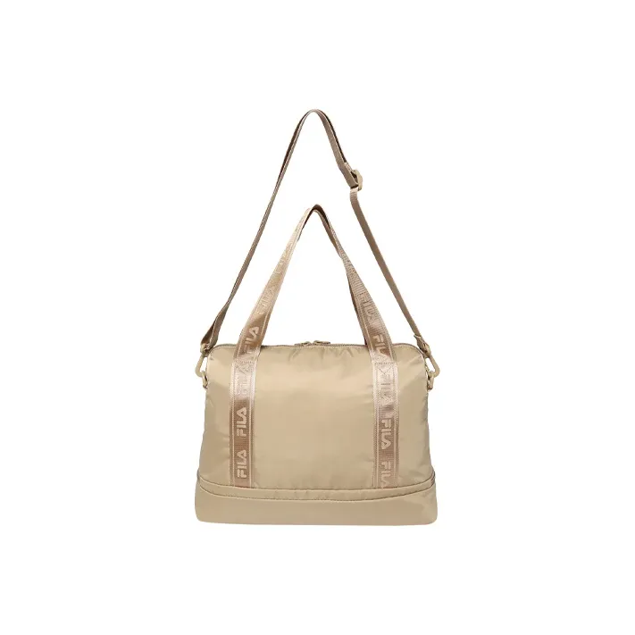 FILA Logo Shoulder Bag, Crossbody Bag, Handbag Regular Unisex Beige-1
