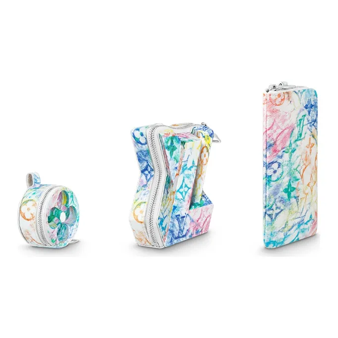 LOUIS VUITTON Coated Canvas Shoulder Bag Crossbody Bag Wallet Coin Purse Mini Men's Tie Dye Multicolor-1