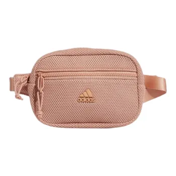 Adidas Polyester One Shoulder Crossbody Fanny Pack Sling Bags Unisex Pink