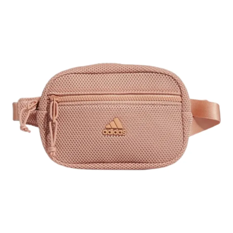 Adidas Polyester One Shoulder Crossbody Fanny Pack Sling Bags Unisex Pink-0