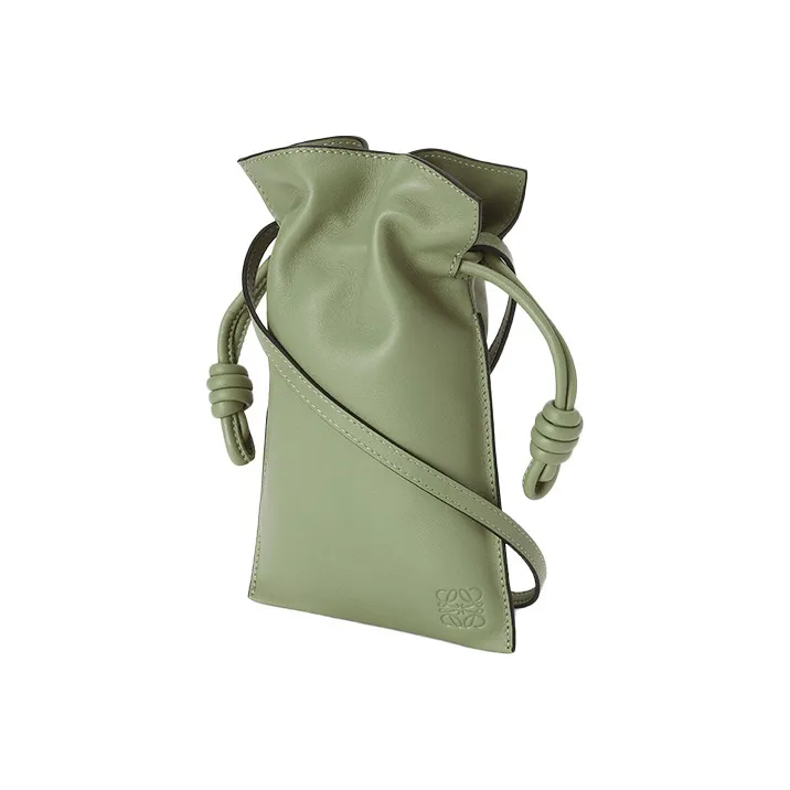 LOEWE Flamenco Nappa Cow Leather Shoulder Bag, Crossbody Bag Women's Rosemary Green-1