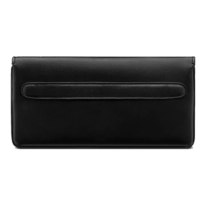 DIOR D Bubble Collection Smooth Cow Leather Handbag Shoulder Bag Women's Black-2