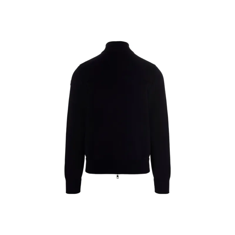 Moncler Logo Patch Knit Padded Cardigan-1