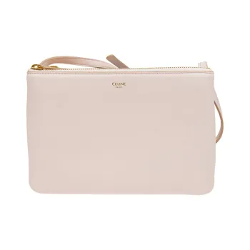 CELINE Trio Sheepskin Crossbody Bag Shoulder Bag Women's Pink