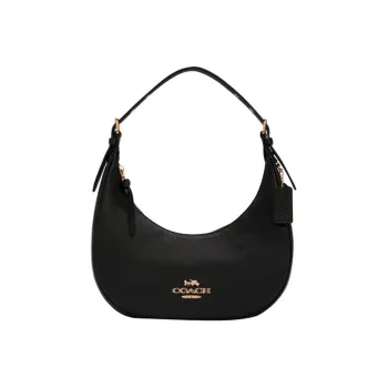 COACH Bailey Leather Hobo Bag, Shoulder Bag, Handbag Women's Black