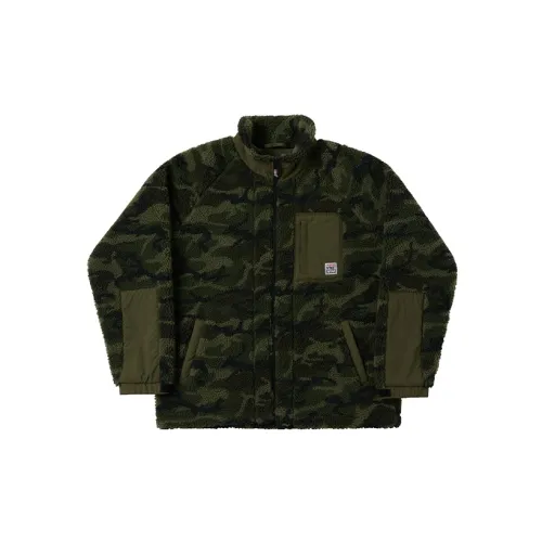 Vision Street Wear Velvet Jackets Unisex Camouflage