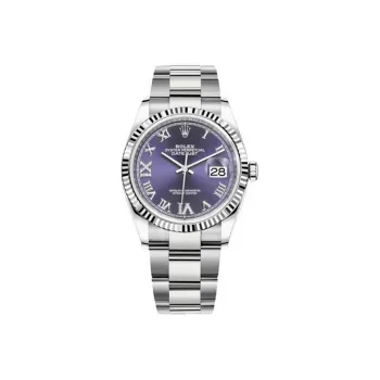 ROLEX Log Series Automatic Mechanical Movement Women's Watch Watch 36mm Purple Watch Dial