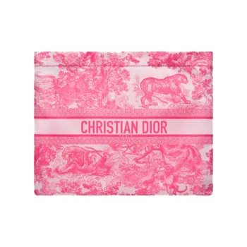 DIOR Technical Fabric Clutch Regular Women's Pink Peony